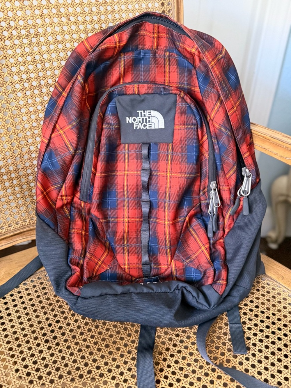 The North Face Plaid Backpack